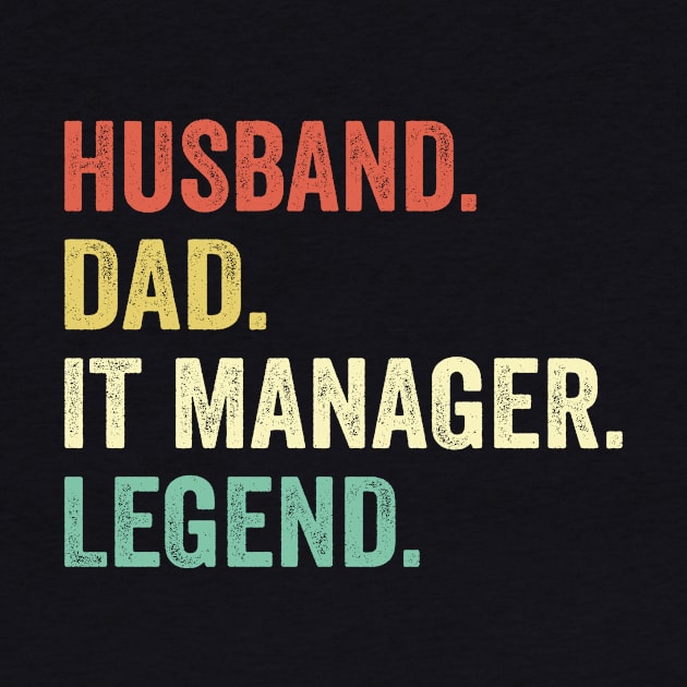 Dad Husband IT Manager Legend by Wakzs3Arts